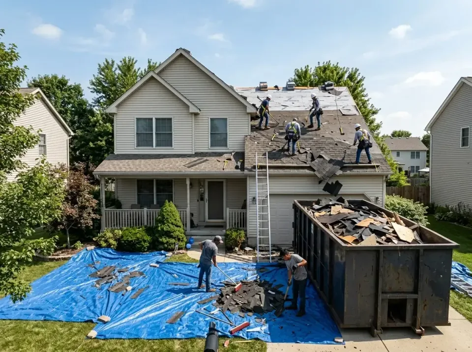 roof-replacement-debris-remova-004 — frequently asked questions, Cheapest Dumpster Rentals in Hill 'n Dale, FL
